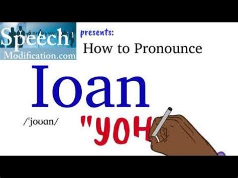 how to pronounce name ioan.